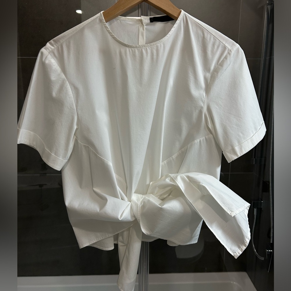 Zara White Blouse